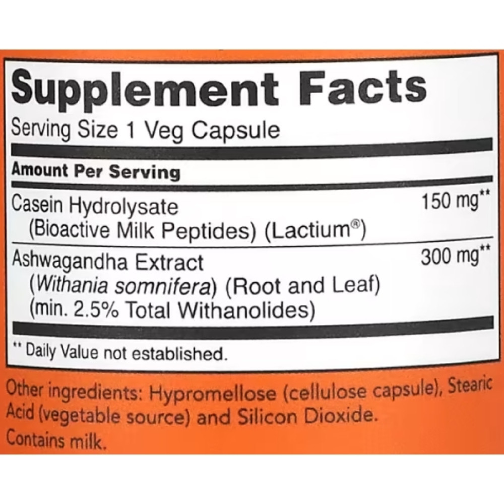 Ашваганда NOW Foods Ashwagandha Stress Relief 60 Veg Caps