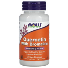 Кверцетін NOW Foods Quercetin with Bromelain 60 Veg Caps
