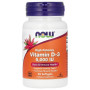 Вітамін D NOW Foods Vitamin D-3 5000 IU 30 Softgels