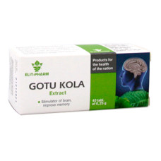 Комплекс для профілактики тиску та кровообігу Elit-Pharm Gotu Cola Extract 40 Tabs