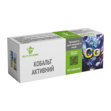 Комплекс для профілактики тиску та кровообігу Elit-Pharm Кобальт Активний 40 таб
