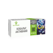 Комплекс для профілактики тиску та кровообігу Elit-Pharm Кобальт Активний 80 таб