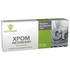 Мікроелемент Хром Elit-Pharm Хром Активний 80 таб
