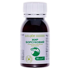 Комплекс для профілактики дихальної системи Elixir Жир Борсуковий з Вітамінним Комплексом 50 мл