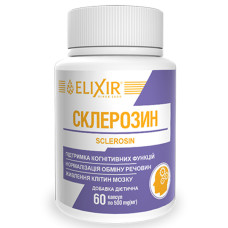 Комплекс для профілактики роботи головного мозку Elixir Sklerosin 60 Caps