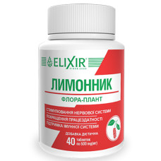 Комплекс для профілактики нервової системи Elixir Флора-плант Лимонник 40 таб