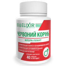 Комплекс для профілактики репродуктивної функції у чоловіків Elixir Флора-плант Червоний корінь 40 таб