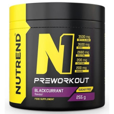 Комплекс до тренування Nutrend N1 Preworkout 255 g /30 servings/ Black Currant