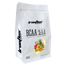 Амінокислота BCAA для спорту IronFlex BCAA Performance 2-1-1 1000 g /200 servings/ Tropical Punch