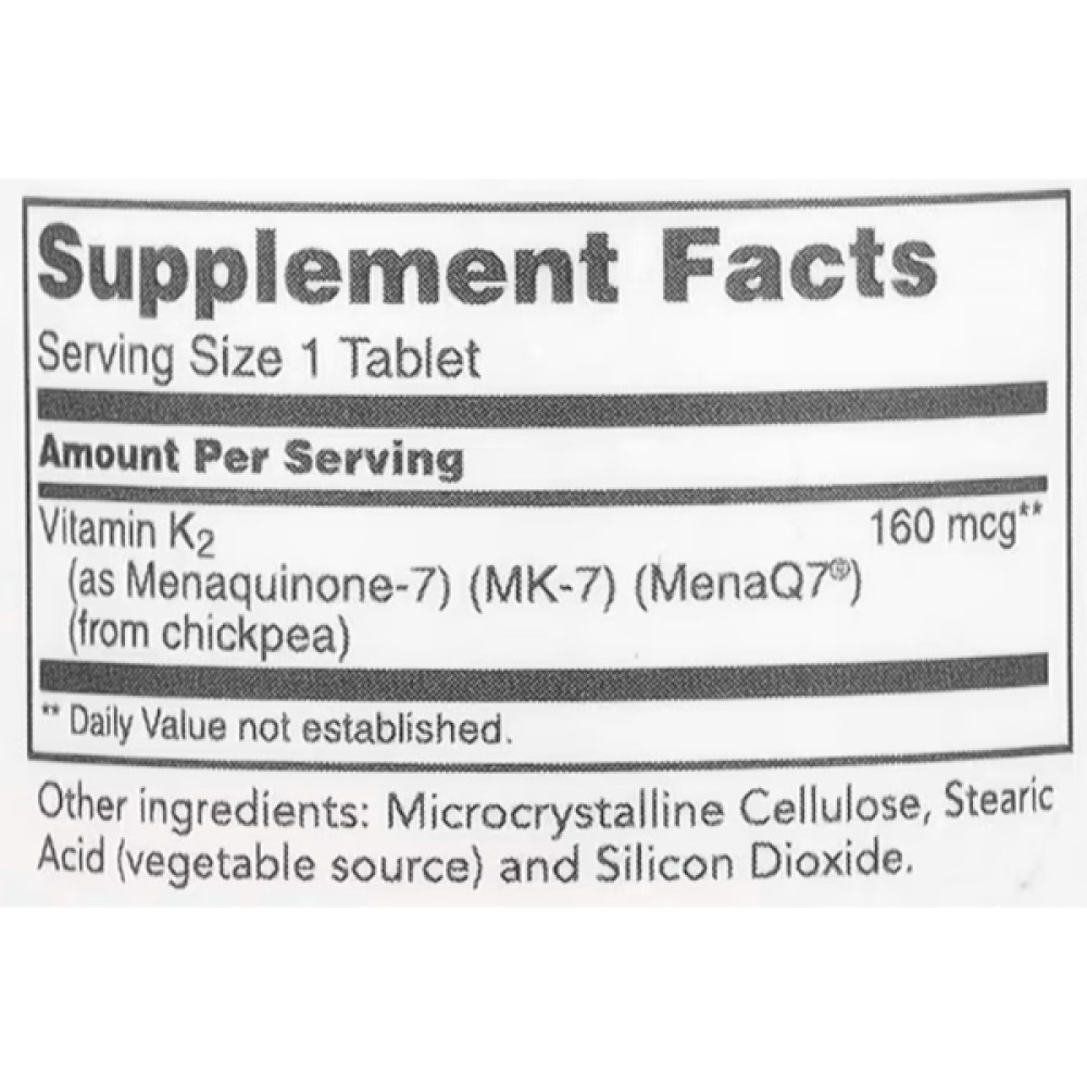 Вітамін K Protocol for Life Balance MK-7 Vitamin K2 160 mcg 60 Tabs