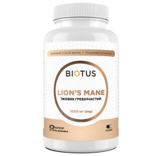Комплекс для профілактики роботи головного мозку Biotus Lion's Mane 500 mg per capsule 120 Caps