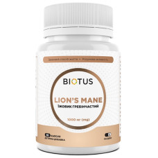 Комплекс для профілактики роботи головного мозку Biotus Lion's Mane 500 mg per capsule 30 Caps