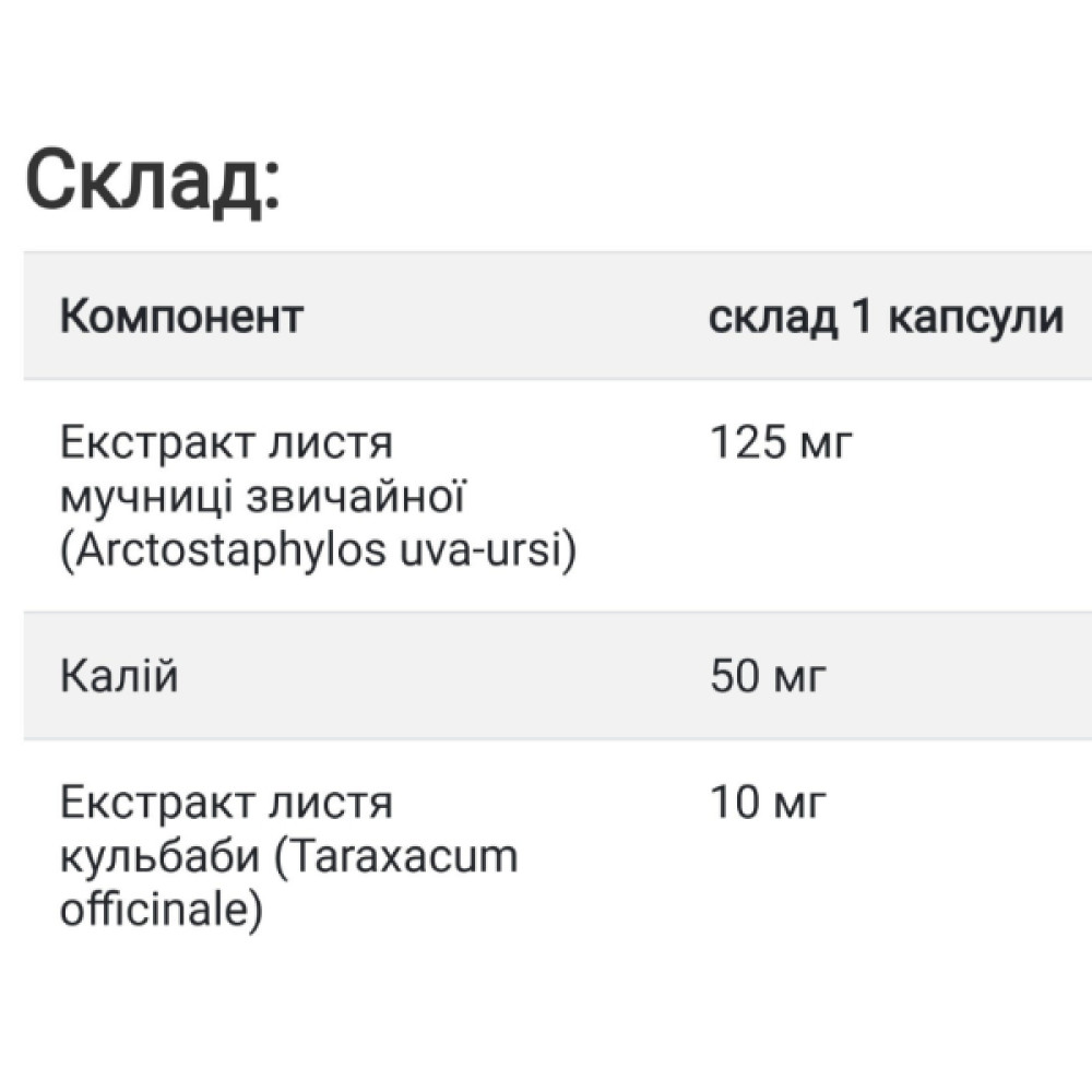 Урологічний препарат Biotus Water Out Detox 100 Caps