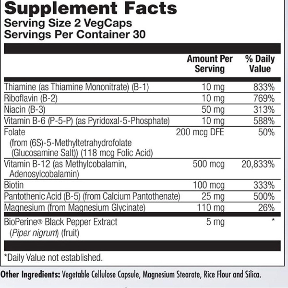 В комплекс KAL Stress B Mag Glycinate 60 Veg Caps