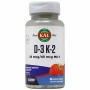 Комплекс Вітамін D3+K2 KAL Vitamin D3 K2 60 Micro Tablets Raspberry
