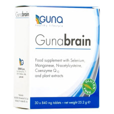 Комплекс для профілактики роботи головного мозку Guna Gunabrain 30 Tabs