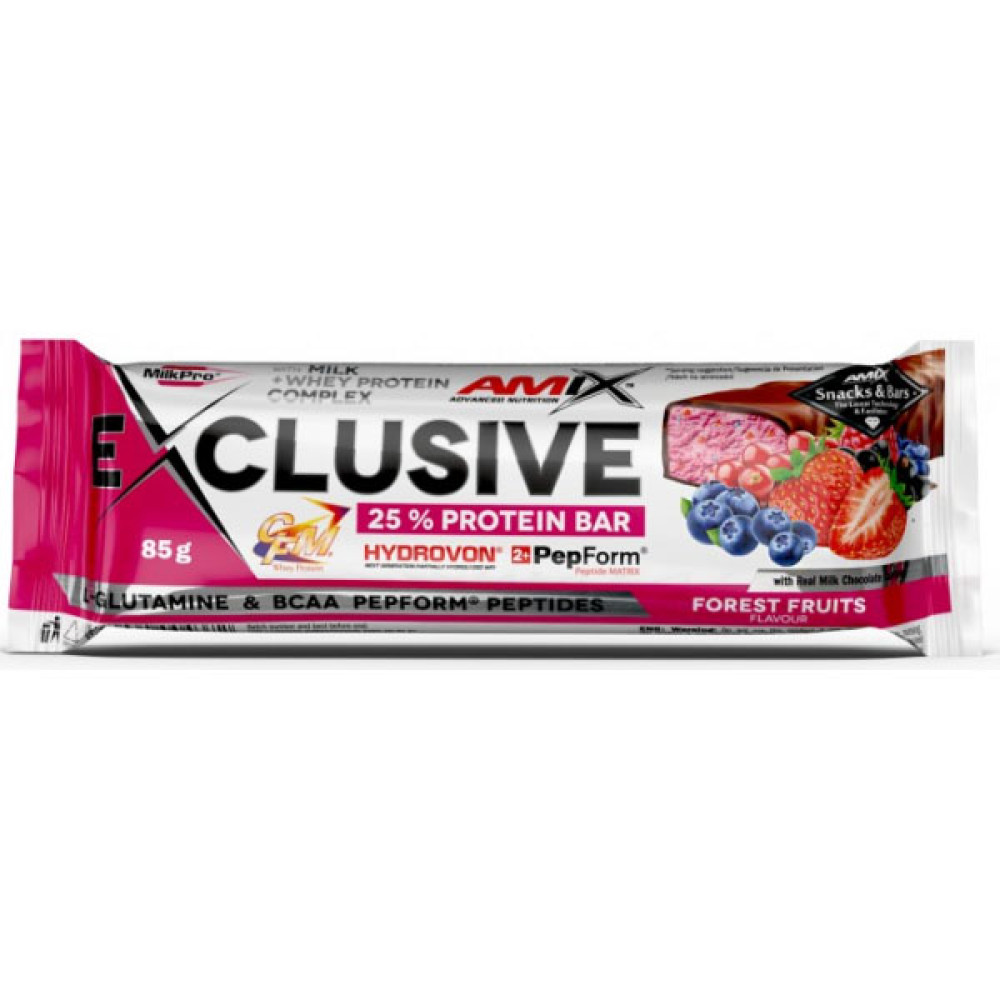 Протеїновий батончик Amix Nutrition Exclusive Protein Bar 12 х 85 g Forest Fruit