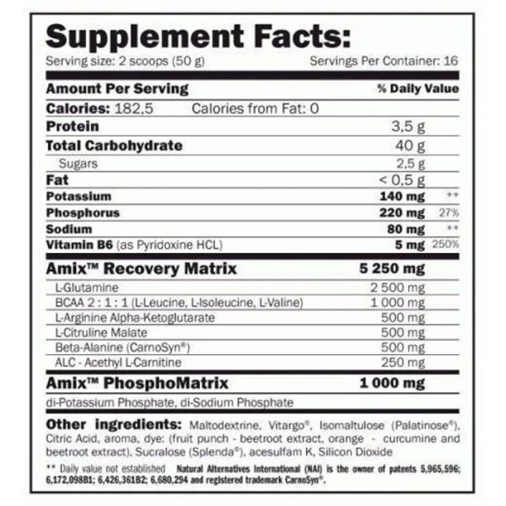 Ізотонік Amix Nutrition IsoLyn Recovery 800 g /16 servings/ Lemon