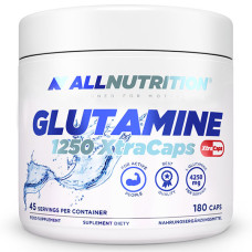 Глютамін для спорту All Nutrition Glutamine 1250 Xtra Caps 180 Caps