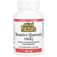 Кверцетін Natural Factors Bioactive Quercetin EMIQ 60 Veg Caps