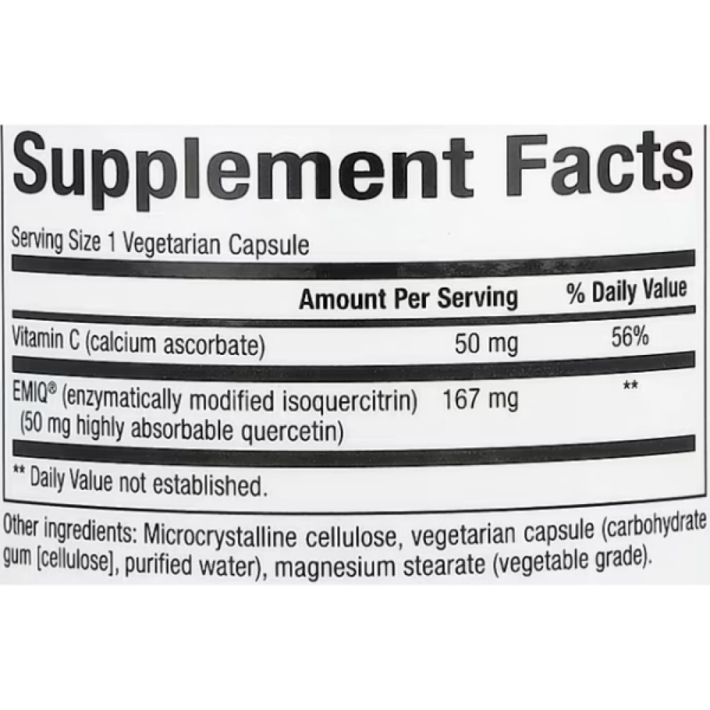 Кверцетін Natural Factors Bioactive Quercetin EMIQ 60 Veg Caps