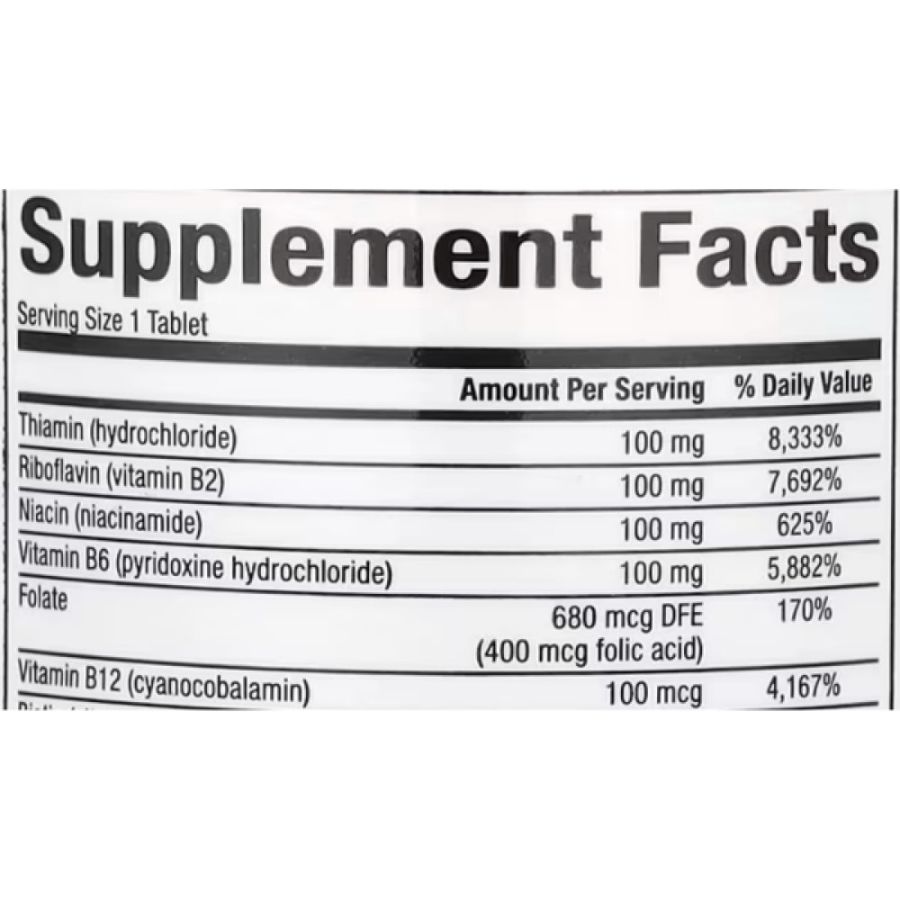В комплекс Natural Factors Complete B 90 Tabs