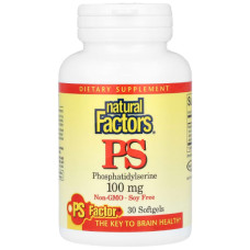 Лецитин Natural Factors PS, Phosphatidylserine 100 mg 30 Softgels