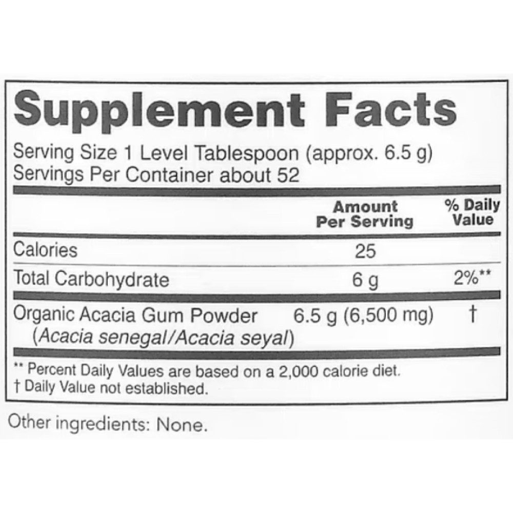 Клітковина Protocol for Life Balance Acacia Pure Powder Certified Organic 340 g /52 servings/