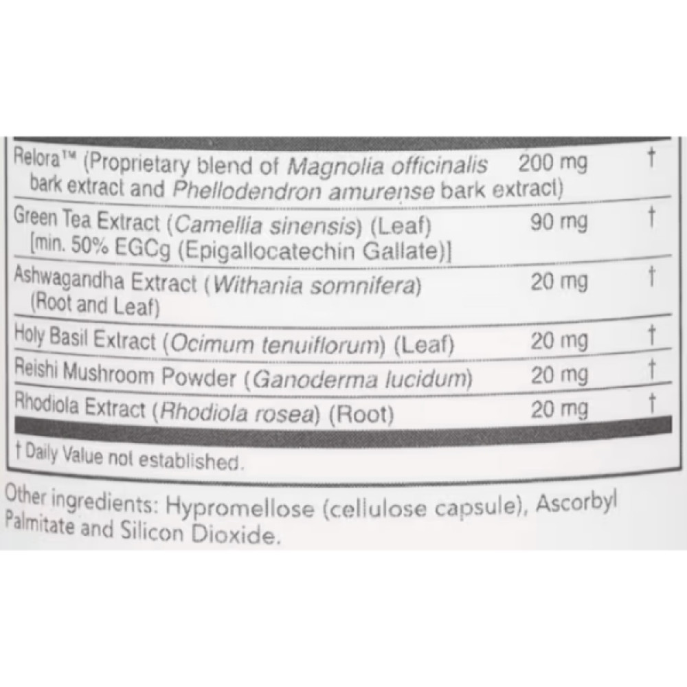 Комплекс для профілактики надниркових залоз Protocol for Life Balance Adrenal Cortisol Support with Relora 90 Veg Caps