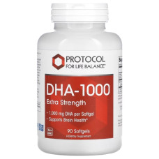 Омега 3 Protocol for Life Balance DHA-1000, Extra Strength 90 Softgels
