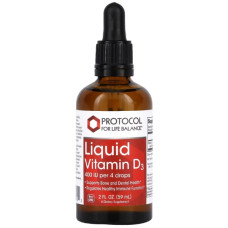 Вітамін D Protocol for Life Balance Liquid Vitamin D3, 400 IU 59 ml /527 servings/