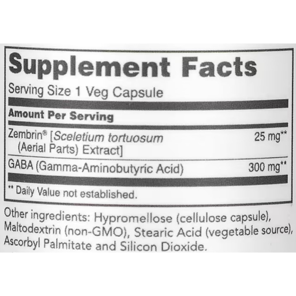 Комплекс для профілактики нервової системи Protocol for Life Balance Sceletium Extract As Zembrin 60 Veg Caps