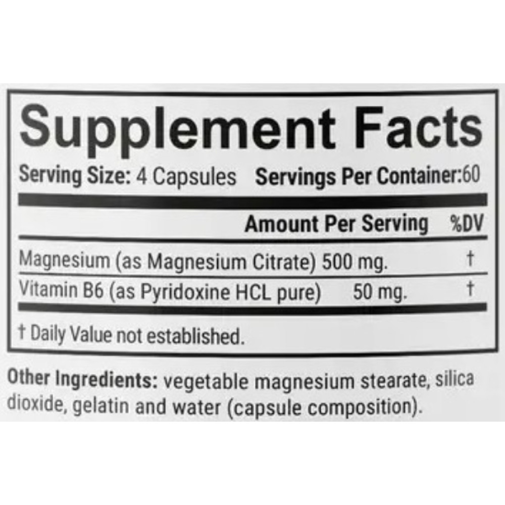 Вітамінно-мінеральний комплекс En`vie Lab Magnezium Citrate + B6 2250 mg 240 Caps