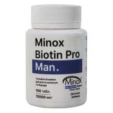 Комплекс для волосся MinoX Biotin Pro Man 10000 mcg 100 Tabs