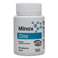 Комплекс для волосся MinoX Zinc 60 Tabs