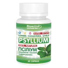 Покращення роботи кишечника Bioactive Universe Psillium Super Detox Caps 60 Caps