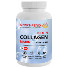Хондропротектор (для спорту) SPORT-FENIX Biotin Marine Collagen Type 1&3 120 Caps