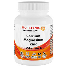 Вітамінно-мінеральний комплекс для спорту SPORT-FENIX Calcium Magnesium Zinc+Vitamin D3 90 Caps
