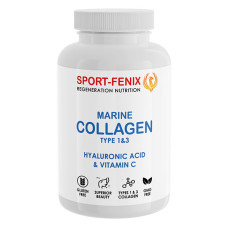 Хондропротектор (для спорту) SPORT-FENIX Marine Collagen Type 1&3 Gyaluronic Acid&Vitamin C 120 Caps