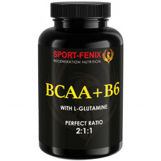 Амінокислота BCAA для спорту SPORT-FENIX BCAA + В6 With L-Glutamine 150 Caps