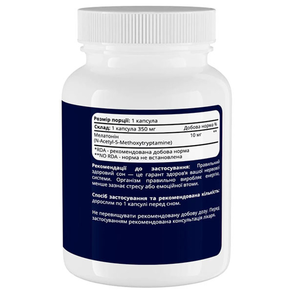 Мелатонін для сну SPORT-FENIX Melatonin 10 mg 60 Caps