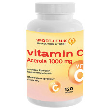 Вітамін C для спорту SPORT-FENIX Vitamin C-1000 Acerola 1000 mg 120 Tabs
