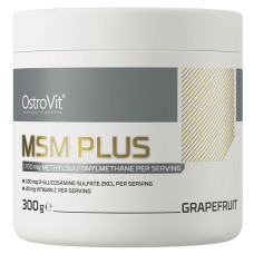 Хондропротектор (для спорту) OstroVit MSM Plus 300 g /150 servings/ Grapefruit