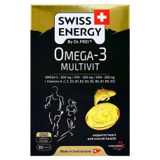 Омега 3 Swiss Energy Omega-3 Multivit 30 Caps
