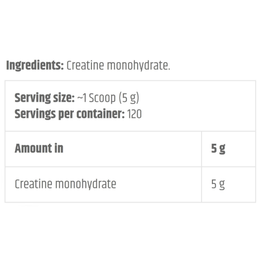 Креатин моногідрат Kevin Levrone Anabolic Creatine 600 g /120 servings/ Unflavored