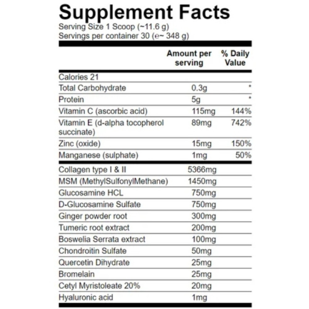 Хондропротектор (для спорту) Universal Nutrition Animal Flex Powder 339 g /30 servings/ Orange