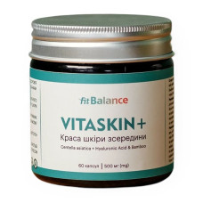 Комплекс для шкіри FitBalance VitaSkin + Centella Asiatica+Hyaluronic Acid+Bamboo 60 Caps