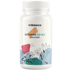 Вітамінно-мінеральний комплекс FitBalance Vitamin D3+K2+Calcium 60 Caps