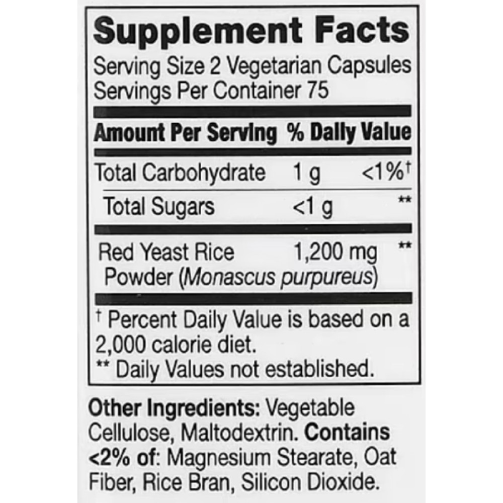 Червоний рис 21st Century Red Yeast Rice 600 mg 150 Veg Caps