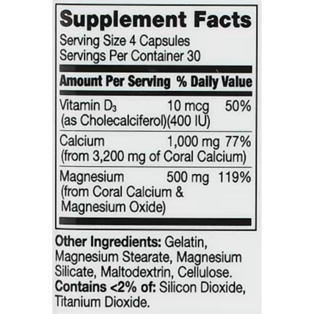 Мікроелемент Кальцій 21st Century Coral Calcium 1000 mg 120 Caps